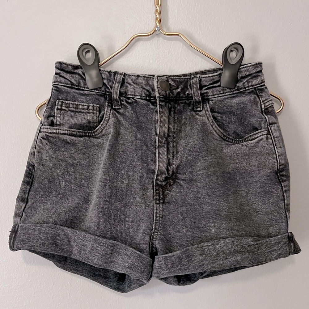 Cotton On High Waisted Acid Wash Jean Shorts